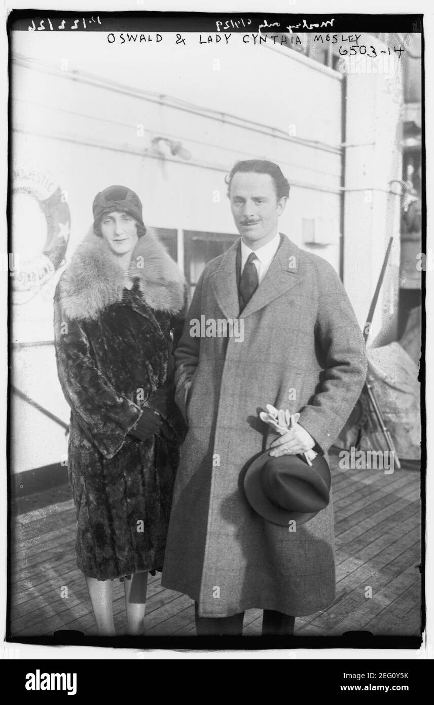 Oswald & Lady Cynthia Mosley Foto Stock