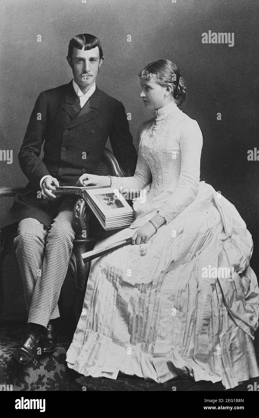 Von Österreich und Maria Josepha von Sachsen. Foto Stock