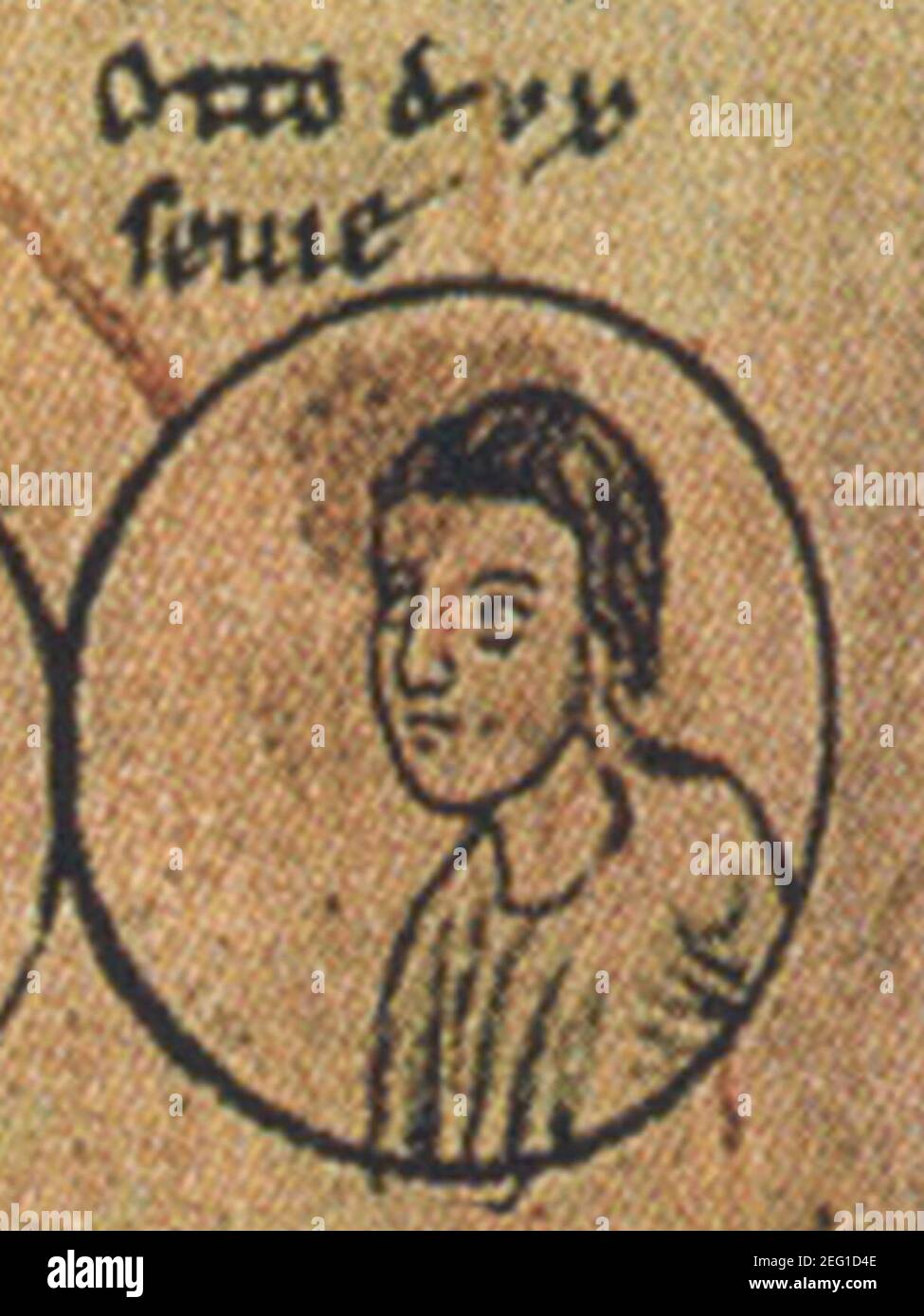 Otto II di Svevia. Foto Stock