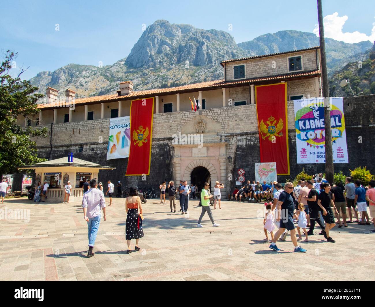 Kator Котор Kotor è una città costiera del Montenegro. Golfo di Cattaro. Foto Phil Wilkinson / Alamy Foto Stock