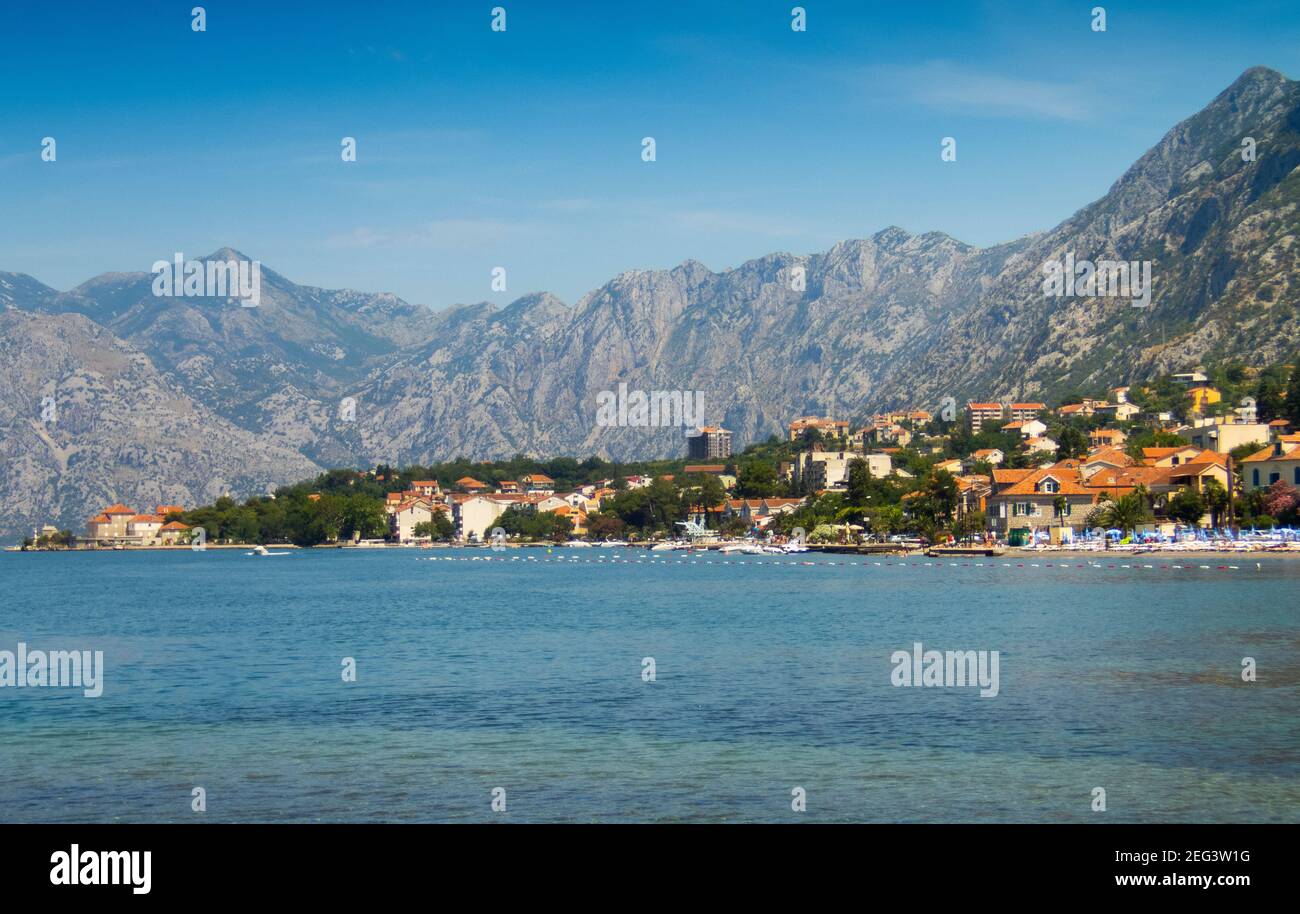 Kator Котор Kotor è una città costiera del Montenegro. Golfo di Cattaro. Foto Phil Wilkinson / Alamy Foto Stock
