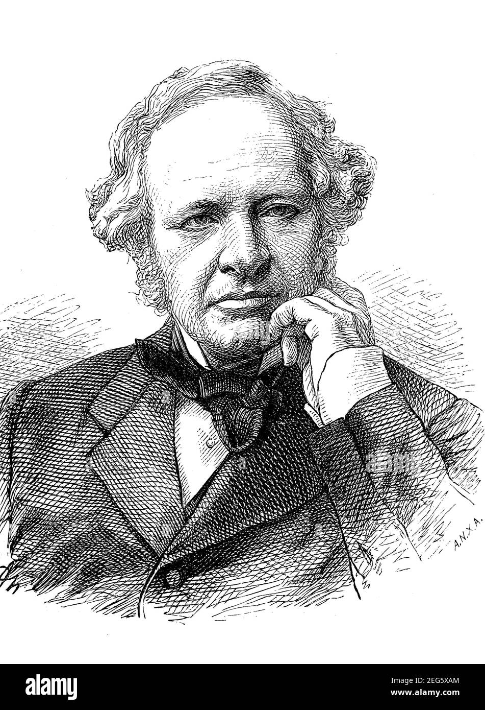 Granville George Leveson-Gower, II conte Granville, 11 maggio 1815 - 31 marzo 1891, un uomo di stato britannico. Ha servito parecchie volte come segretario straniero e coloniale / Granville George Leveson-Gower, 2. Earl Granville, 11. Dal 1815 al 31 maggio. Maerz 1891, ein britischer Staatsmann. Er war mehrfach Aussen- und Kolonialminister, Historisch, storico, digitale riproduzione migliorata di un originale del 19 ° secolo / digitale Reproduktion einer Originalvorlage aus dem 19. Jahrhundert, Foto Stock