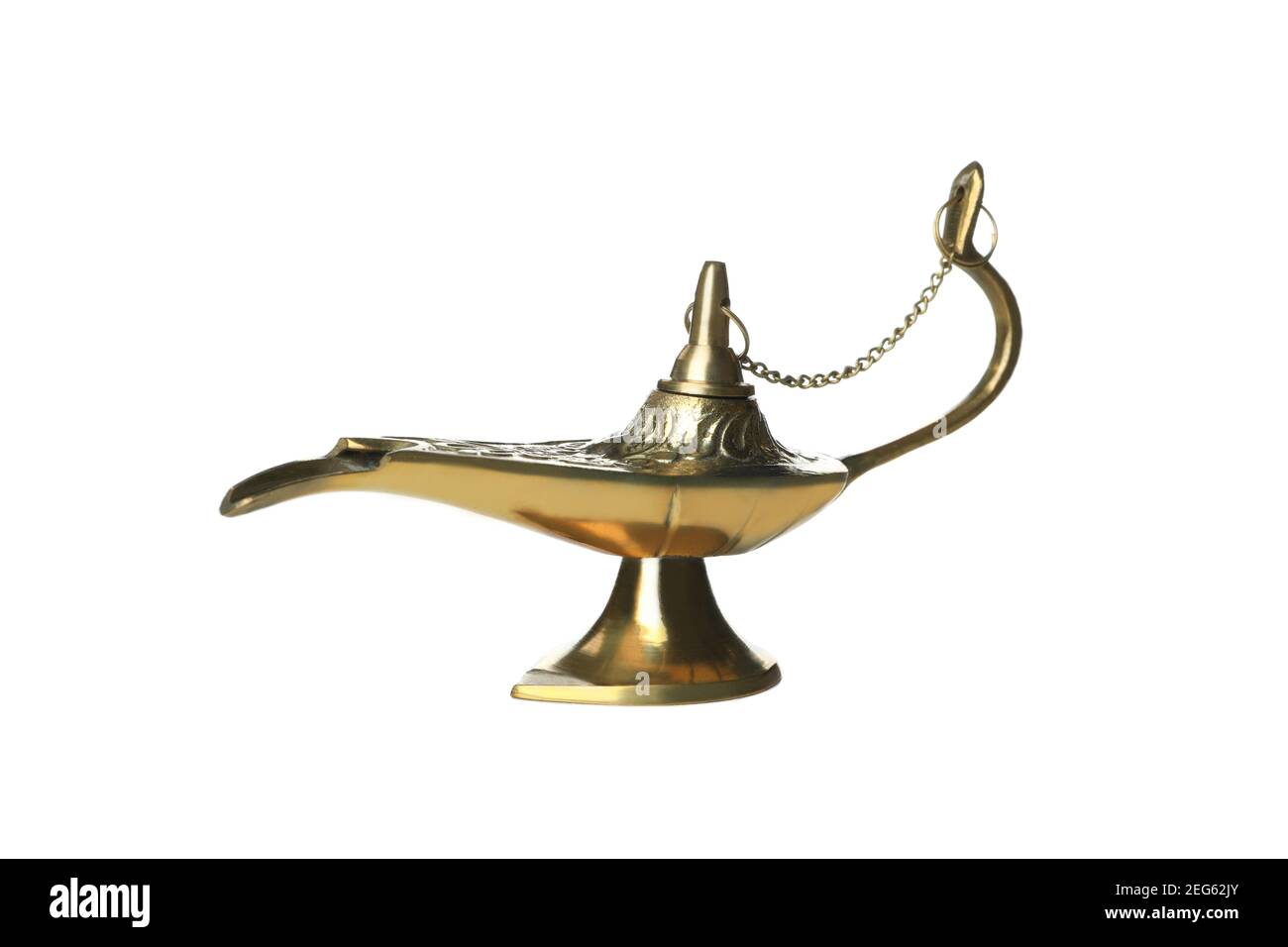 Lampada Magic Ramadan isolata su sfondo bianco Foto Stock