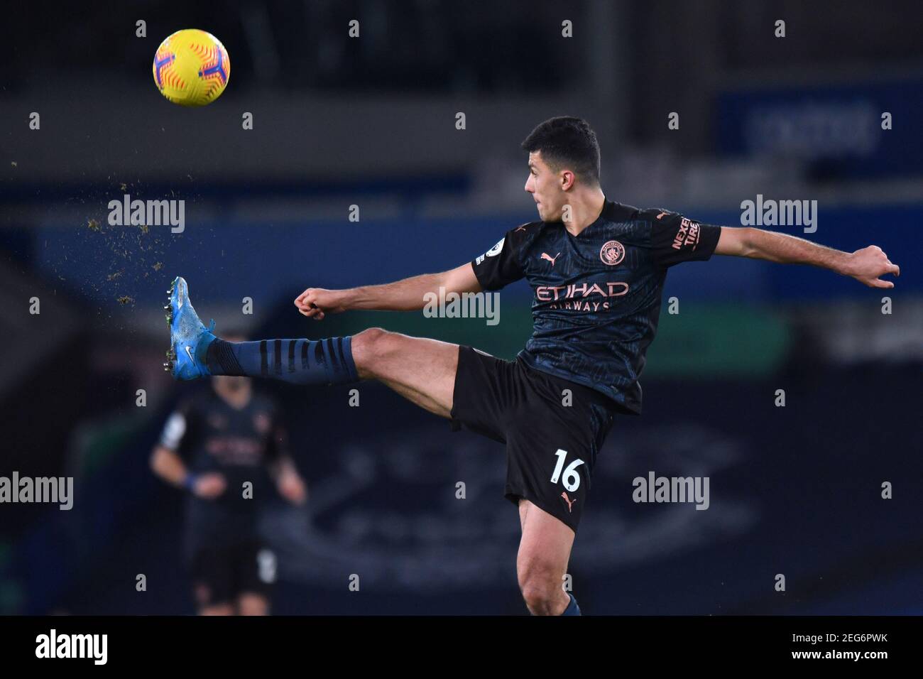 Liverpool, Regno Unito, 17 febbraio 2021. Rodri della città di Manchester. Credit: Anthony Devlin/Alamy Live News Foto Stock