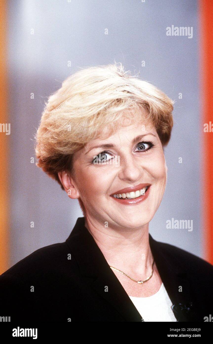 CARMEN NEBEL, deutsche TV-Moderatorin, circa 1998. CARMEN NEBEL, presentatore televisivo tedesco durante l'evento televisivo del 1998 circa. Foto Stock