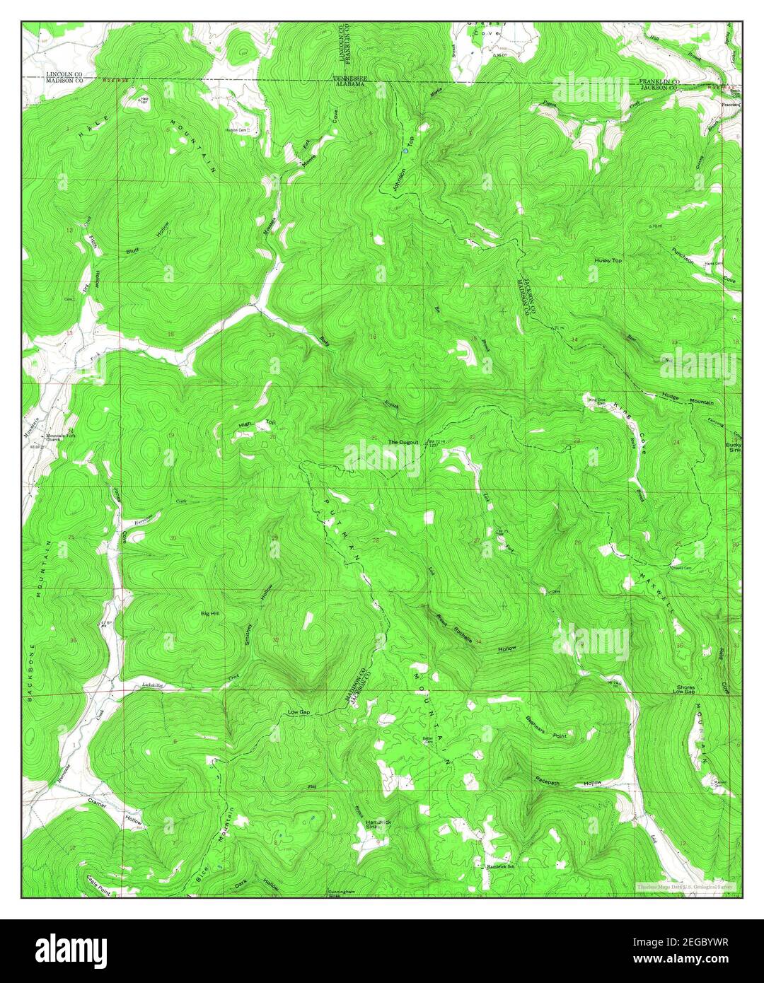 King Cove, Alabama, map 1948, 1:24000, United States of America by Timeless Maps, data U.S. Geological Survey Foto Stock