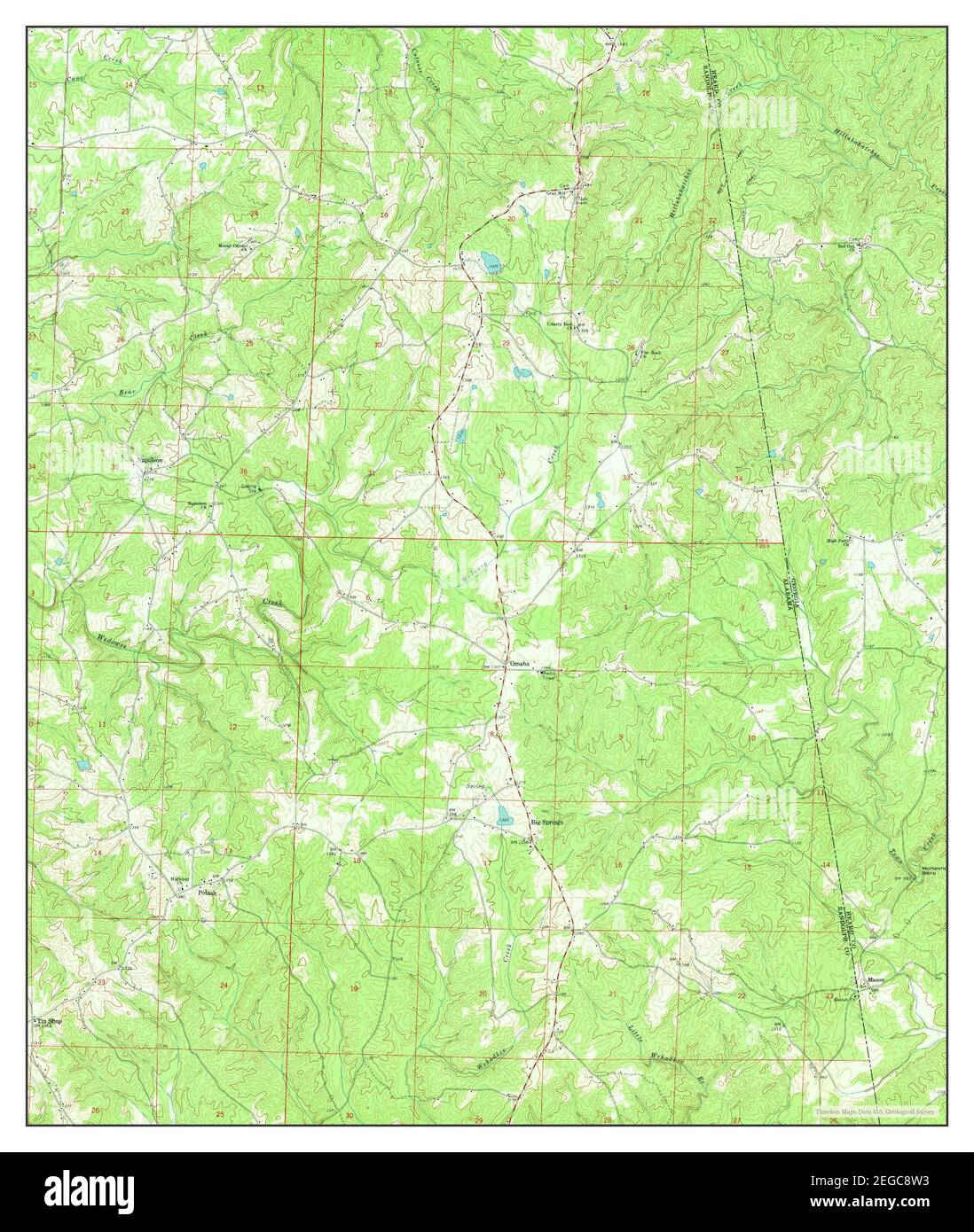 Napoleon, Alabama, mappa 1969, 1:24000, Stati Uniti d'America da Timeless Maps, dati US Geological Survey Foto Stock