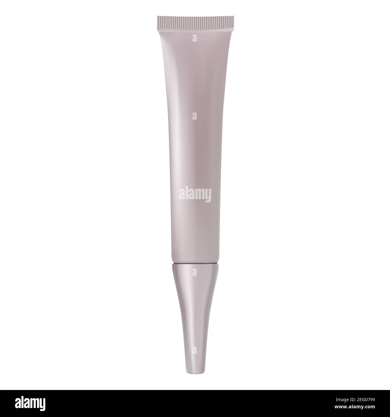 Mockup tubo cosmetico. Contenitore in plastica crema. Spremere la confezione per gel o lozione. Modello di pacchetto di prodotti di bellezza realistici. Dima per flacone morbido per Illustrazione Vettoriale