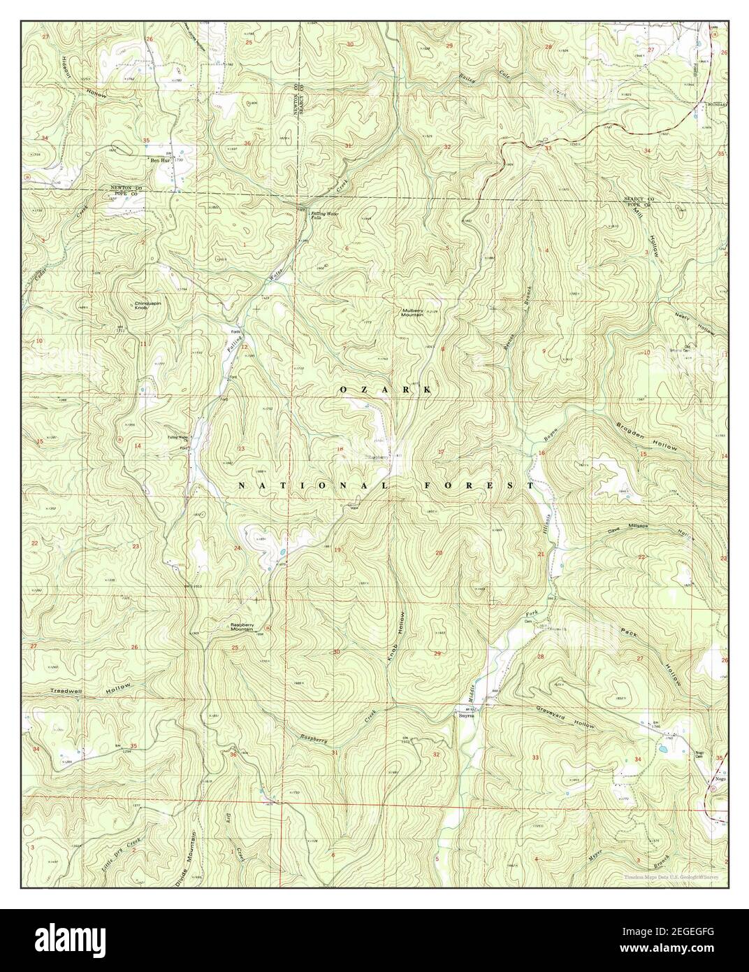 Smyrna, Arkansas, mappa 1980, 1:24000, Stati Uniti d'America da Timeless Maps, dati U.S. Geological Survey Foto Stock