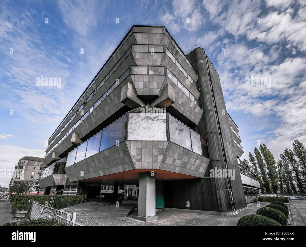 Berlino, Botschaft der Tschechischen Republik, Brutalismus in Architektur Foto Stock