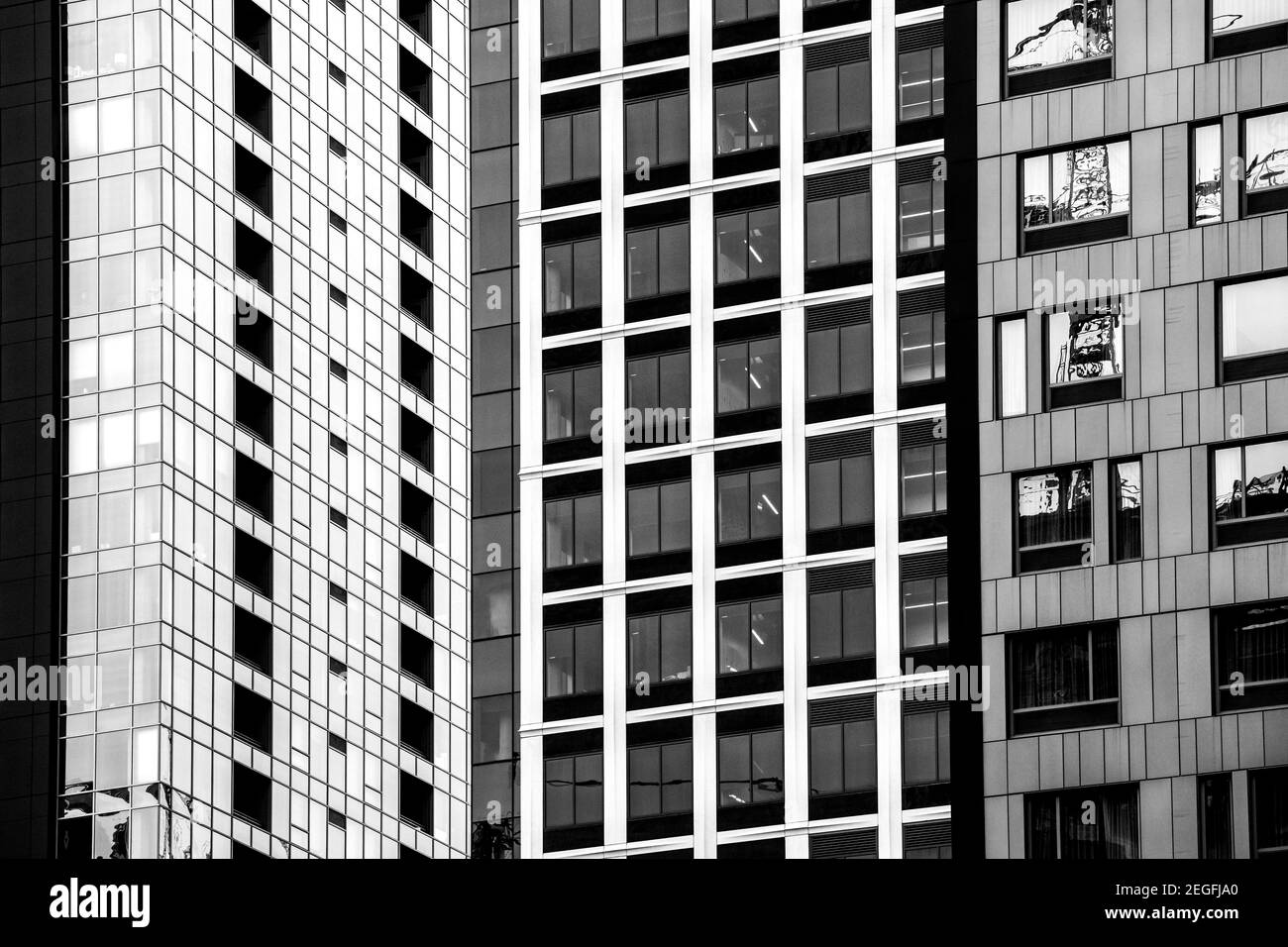 WA20121-00-BW..... WASHINGTON - dettaglio degli edifici a Seattle. Foto Stock