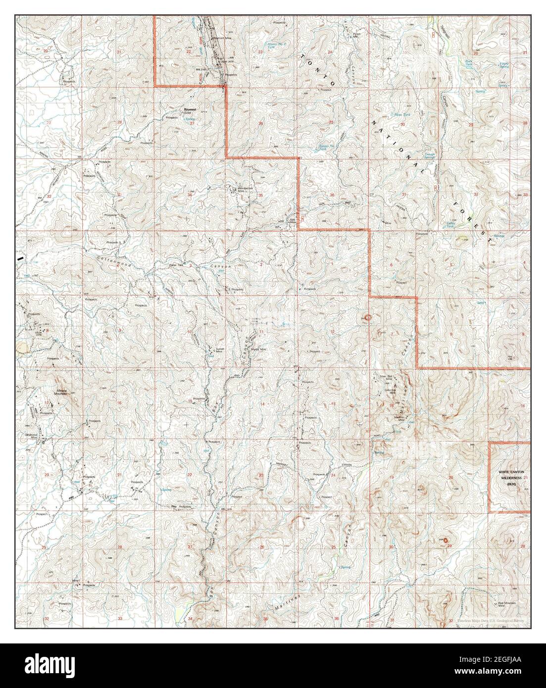 Mineral Mountain, Arizona, mappa 2004, 1:24000, Stati Uniti d'America da Timeless Maps, dati U.S. Geological Survey Foto Stock
