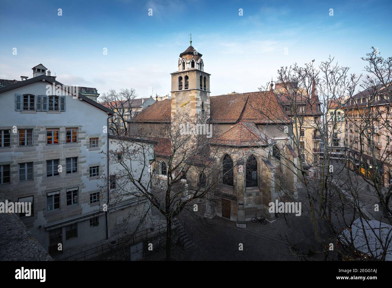 Chiesa del Tempio della Madeleine - Ginevra, Svizzera Foto Stock
