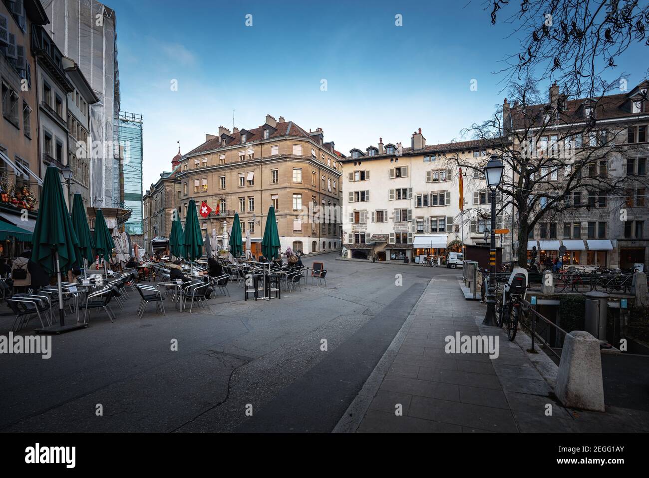 Place du Bourg-de-Four - Ginevra, Svizzera Foto Stock