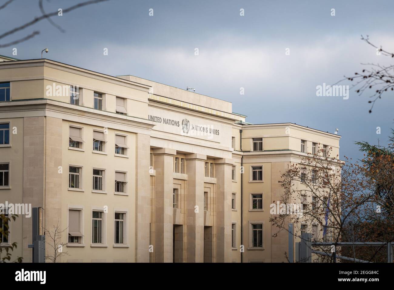 Palazzo delle Nazioni - Ufficio delle Nazioni Unite - Ginevra, Svizzera Foto Stock