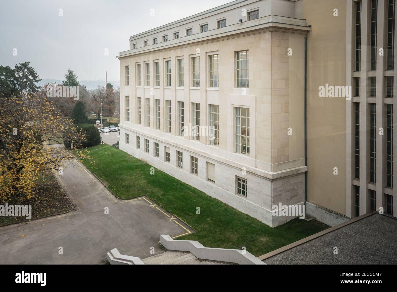 Palazzo delle Nazioni - Ufficio delle Nazioni Unite - Ginevra, Svizzera Foto Stock