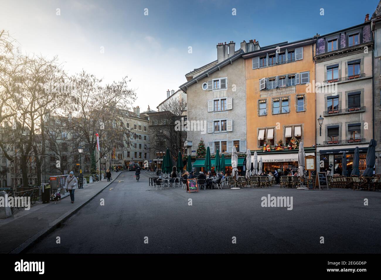 Place du Bourg-de-Four - Ginevra, Svizzera Foto Stock