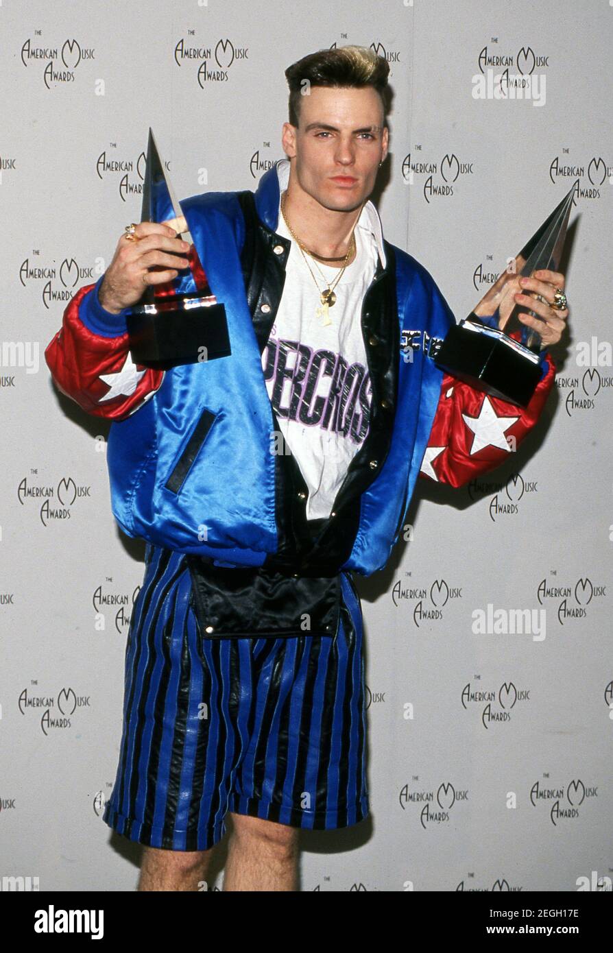 Vanilla Ice al diciottesimo Annual American Music Awards 28 gennaio 1991 Credit: Ralph Dominguez/MediaPunch Foto Stock