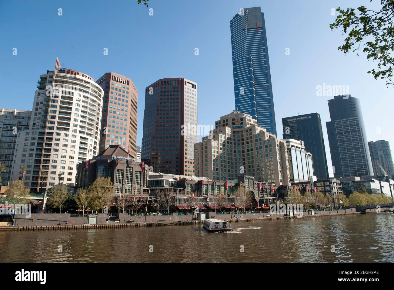 Evan Walker Bridge, centro di Melbourne, Australia Foto Stock