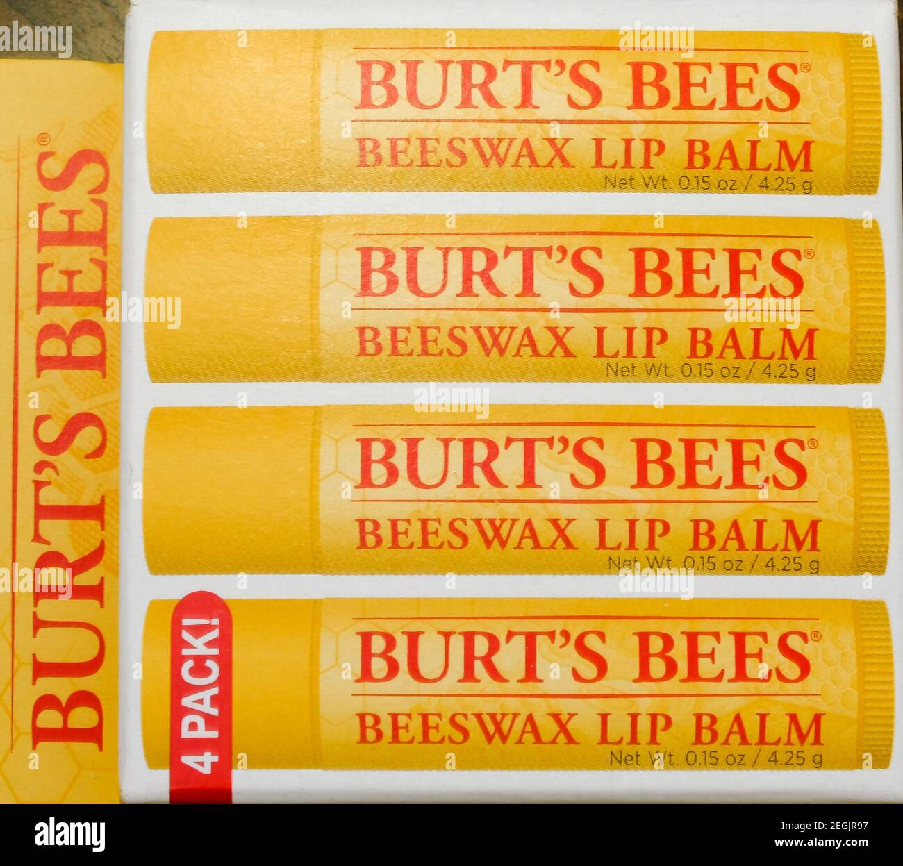 Burt's Bees Lip Balm Foto Stock