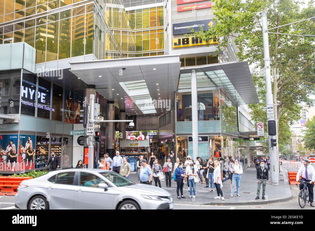 Sviluppo di uffici e negozi di World Square nel centro di Sydney, NSW, Australia Foto Stock