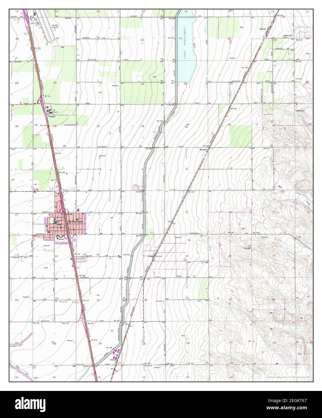 MC Farland, California, mappa 1954, 1:24000, Stati Uniti d'America da Timeless Maps, dati U.S. Geological Survey Foto Stock