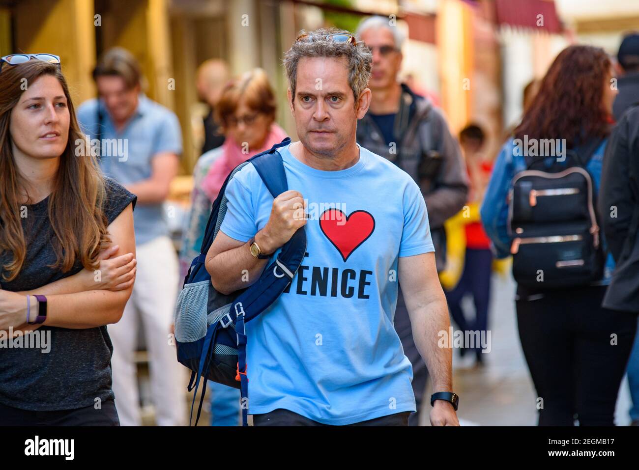Tom Hollander, attore inglese, a Venezia, Italia Foto Stock