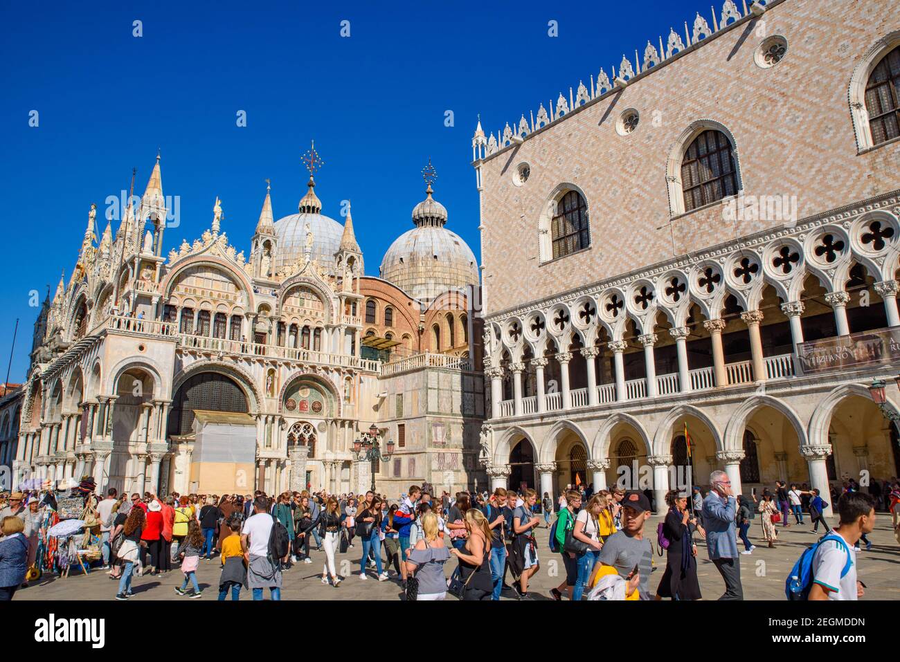 Piazza San Marco a Venezia Foto Stock