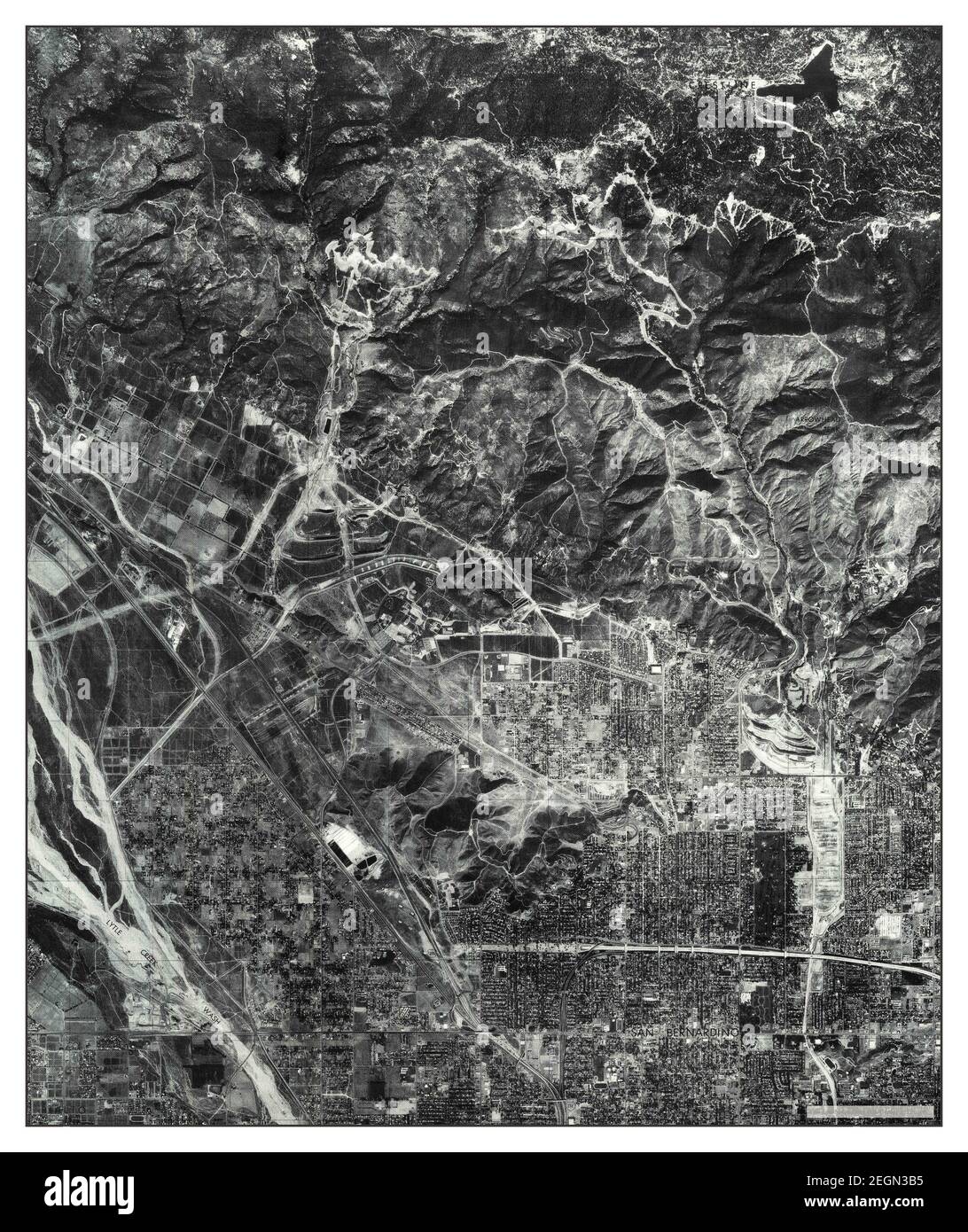 San Bernardino North, California, map 1975, 1:24000, United States of America by Timeless Maps, data U.S. Geological Survey Foto Stock