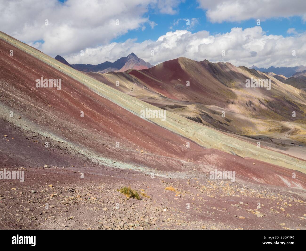 Lato dei sette colori montagna Vinacunca Foto Stock