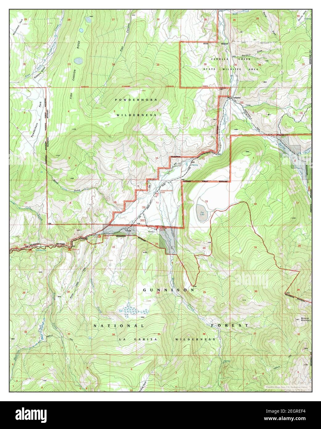 Mineral Mountain, Colorado, mappa 2001, 1:24000, Stati Uniti d'America da Timeless Maps, dati U.S. Geological Survey Foto Stock