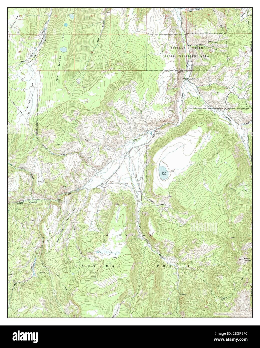 Mineral Mountain, Colorado, mappa 1963, 1:24000, Stati Uniti d'America da Timeless Maps, dati U.S. Geological Survey Foto Stock