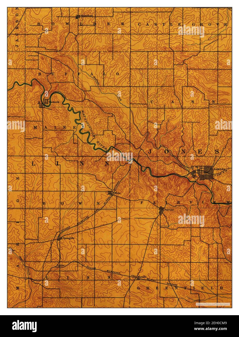 Mappa di anamosa immagini e fotografie stock ad alta risoluzione Alamy