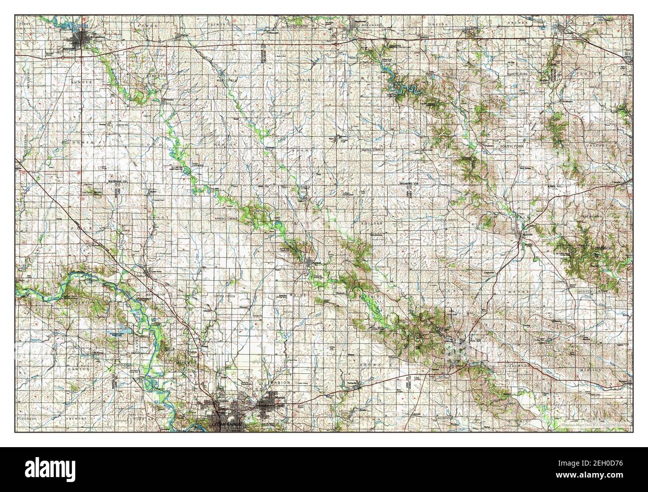 Mappa di anamosa immagini e fotografie stock ad alta risoluzione Alamy