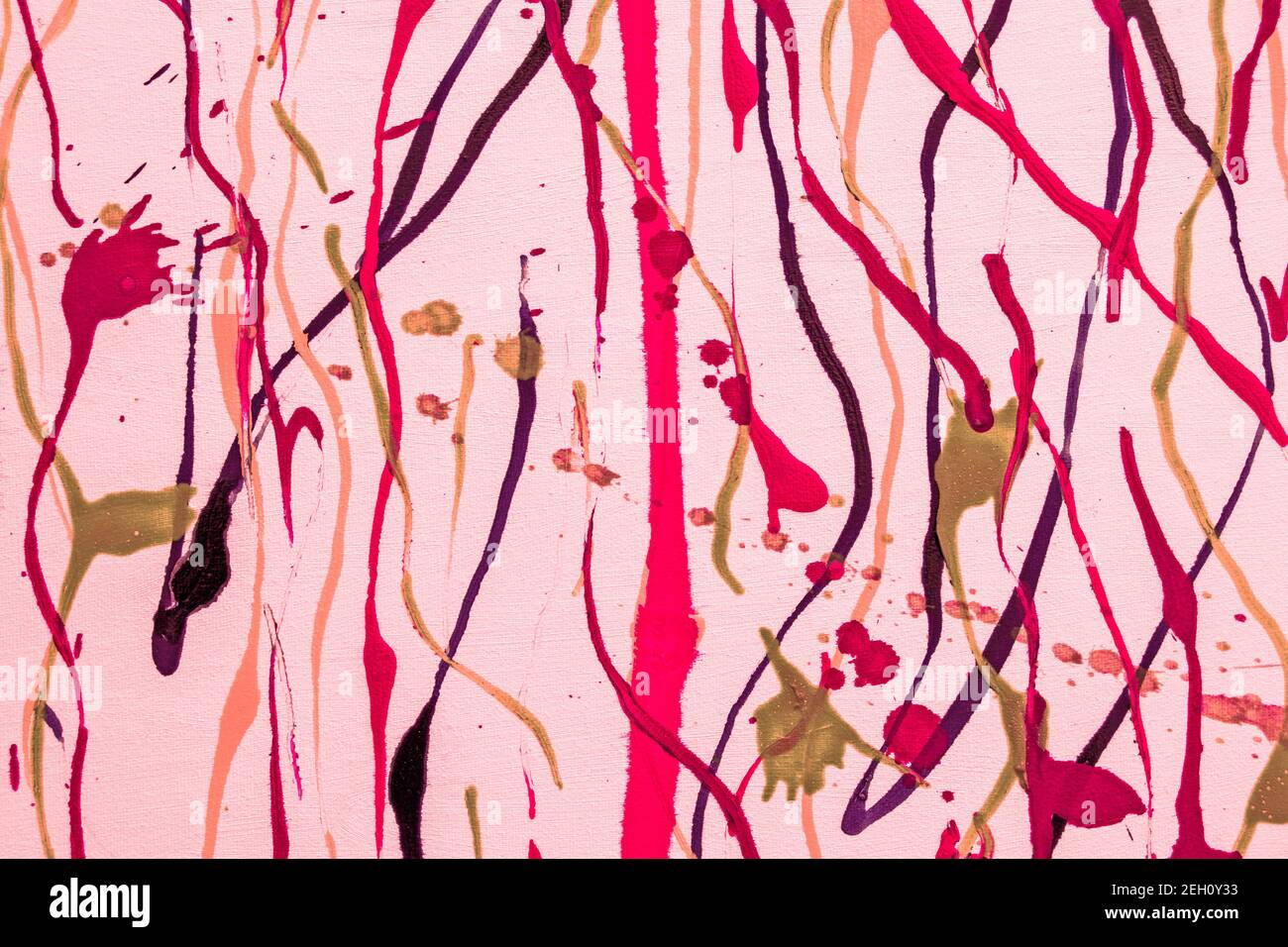 Forti spruzzi di calore artistico in tonalità rosa. Sfondo futuristico di colore moderno. Grafica frattale per un design grafico creativo. Foto Stock