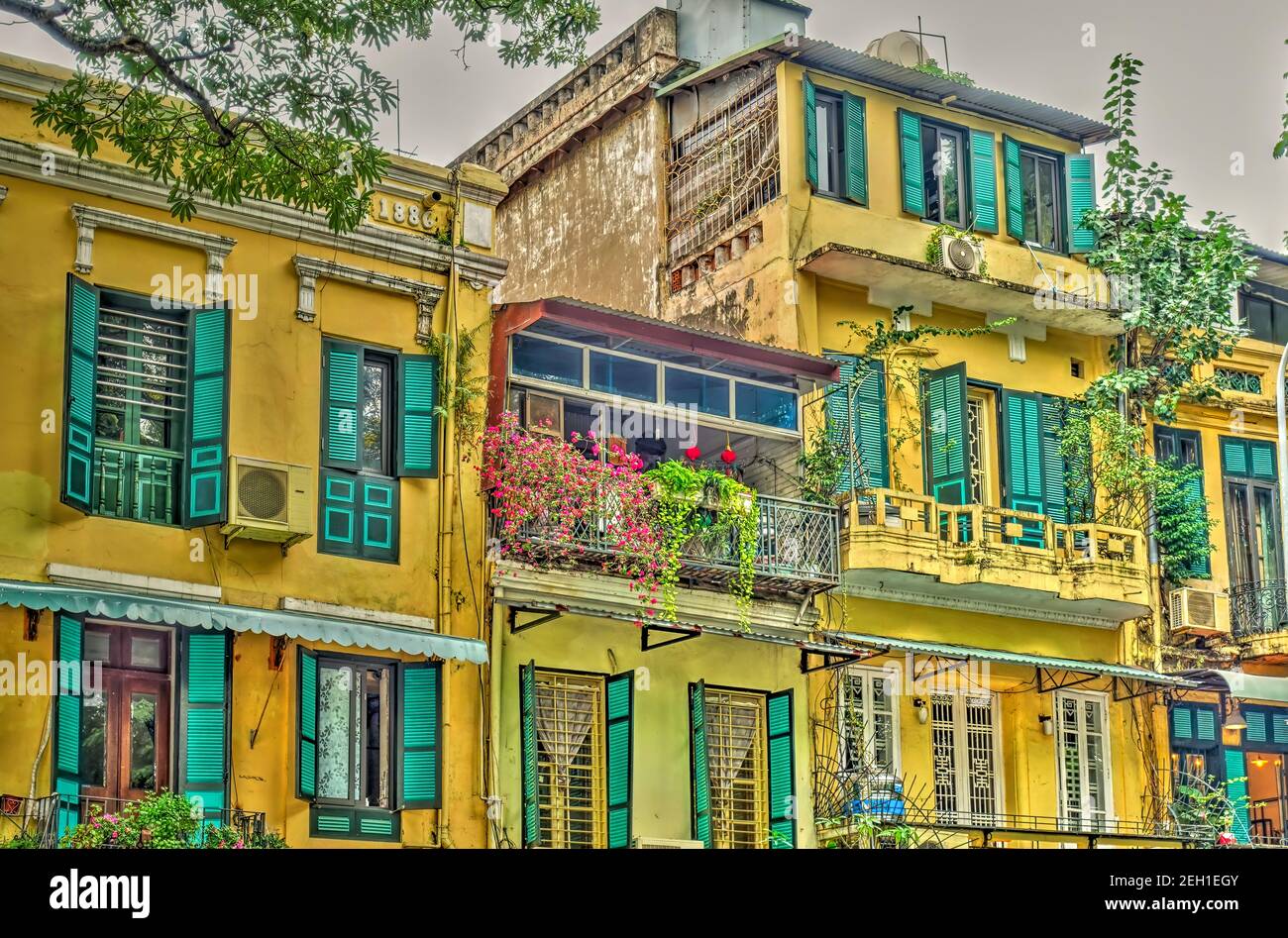 Vecchia Hanoi, Vietnam Foto Stock