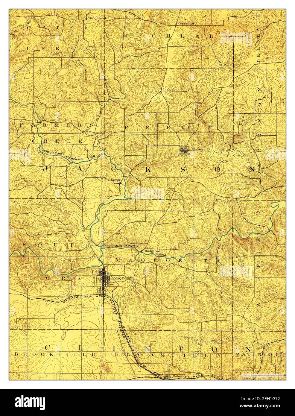Mappa di maquoketa Immagini senza sfondo e Foto Stock ritagliate Alamy