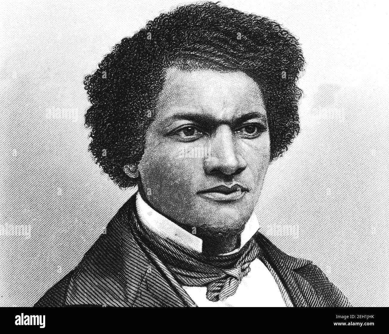 FREDERICK DOUGLASS (1818-1895) ex schiavo americano, riformatore sociale, uomo di stato, circa 1840. Foto Stock