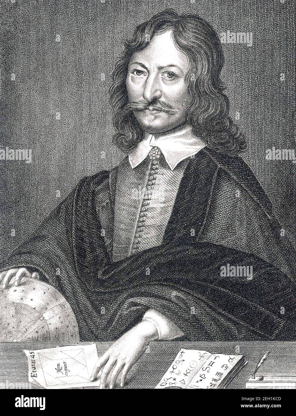 WILLIAM LILLY (160-2-1681) astrologo inglese Foto Stock