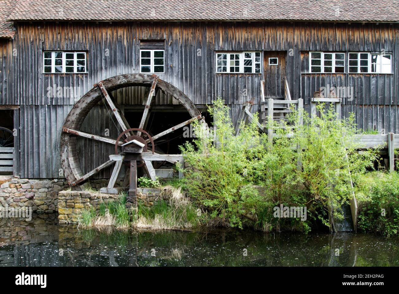 L'Écomusée d'Alsazia è il vivente più grande museo a cielo aperto in Francia e mostra un villaggio alsaziano risalente agli inizi del XX secolo. Essa illustra che cosa r Foto Stock