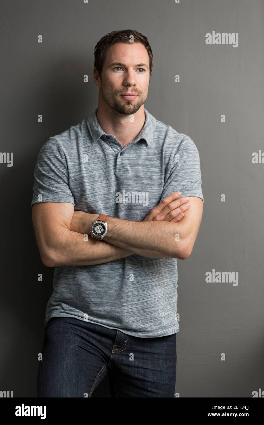 Johannesburg, Sudafrica - 3 ottobre 2016: Gjermund Nesland, ex kickboxer e imprenditore norvegese internazionale Foto Stock