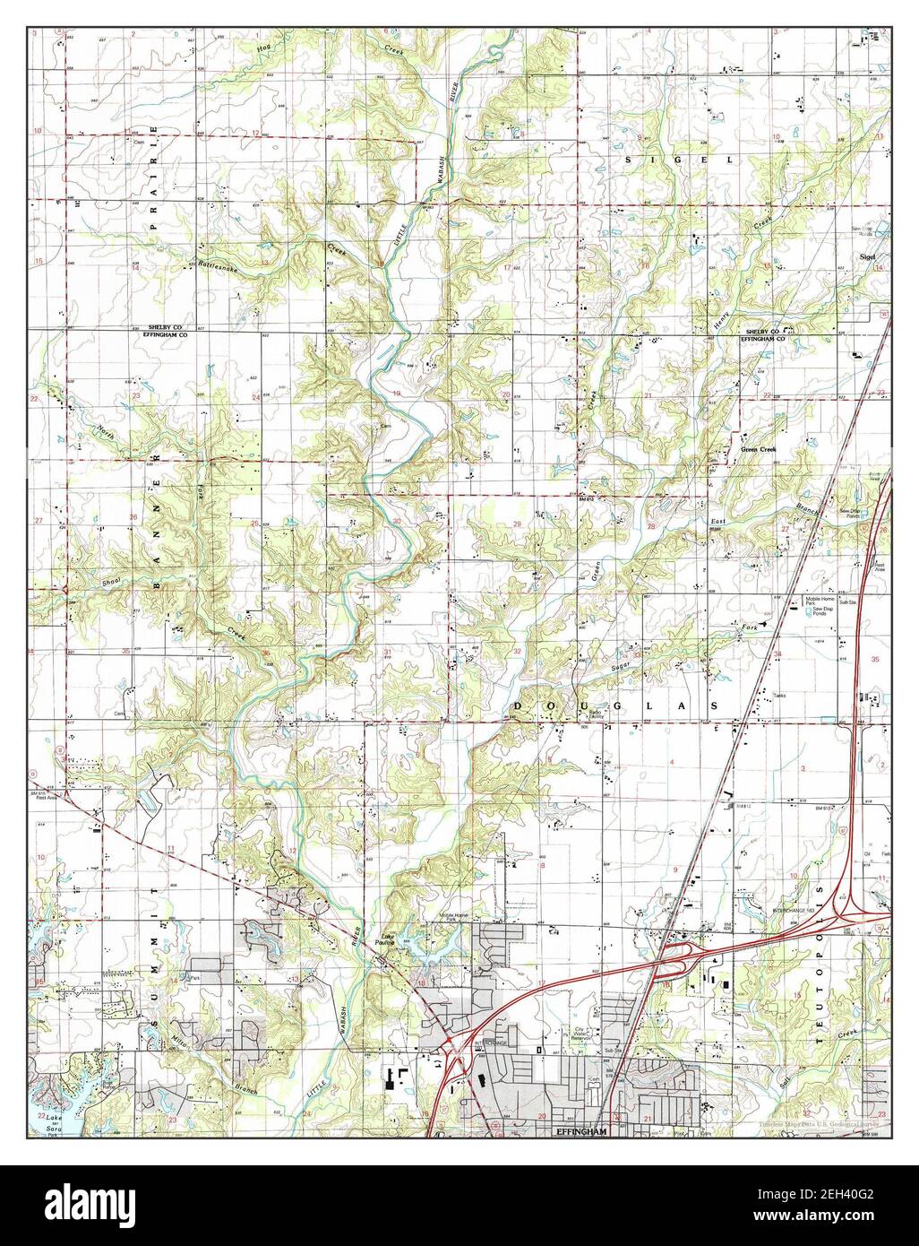 Mappa di effingham immagini e fotografie stock ad alta risoluzione Alamy