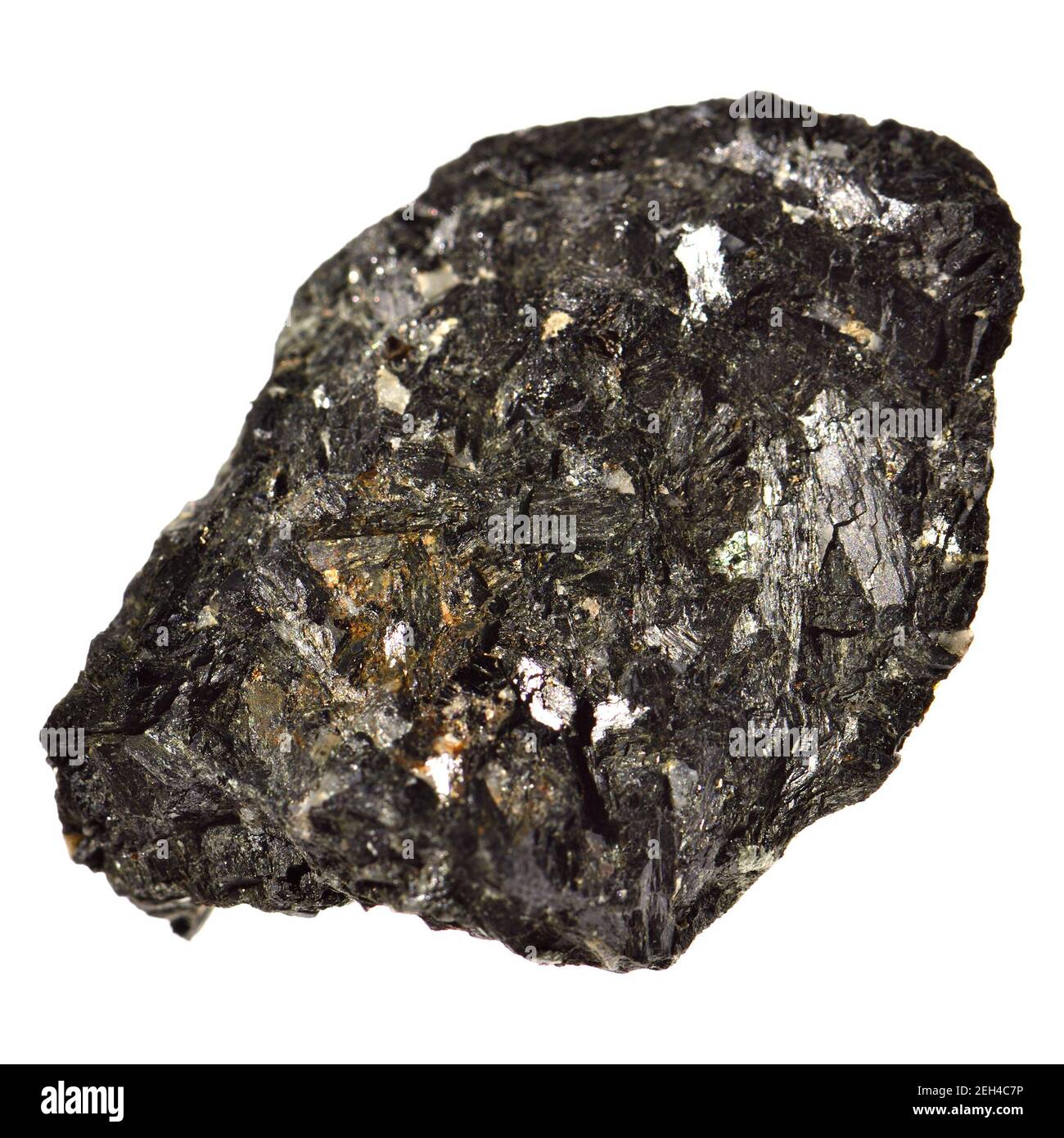 Hornblende (Scozia) minerali di silicato Foto Stock