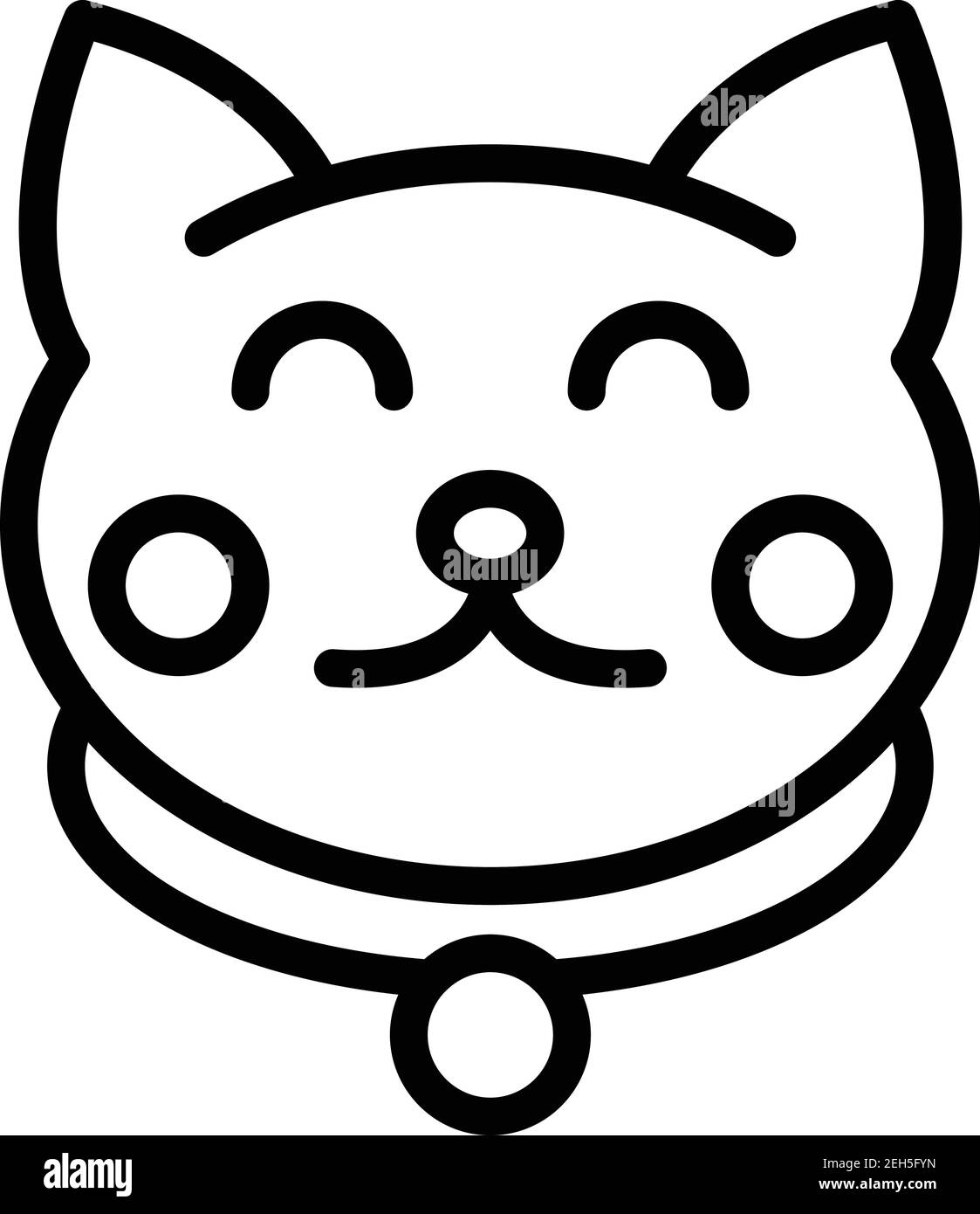 Icona amuleto Cat. Icona vettoriale amuleto gatto profilo per web design  isolato su sfondo bianco Immagine e Vettoriale - Alamy