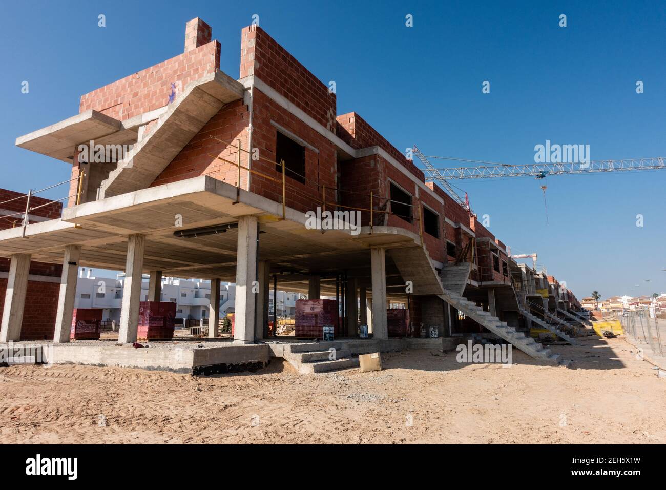 cantiere in spagna Foto Stock