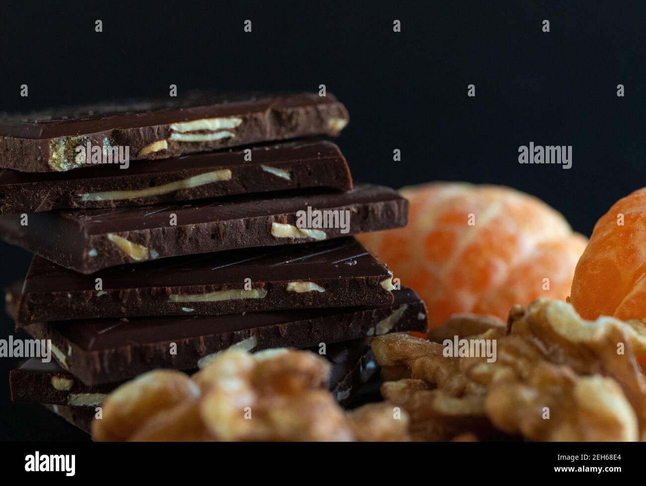 Cioccolato Tangerine e Wallnut Foto Stock