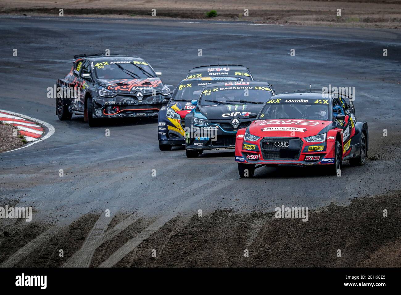 Durante il Capitalbox World RX della Finlandia, 4o round del Campionato Mondiale FIA Rallycross 2020, FIA WRX, dal 29 al 30 agosto 2020 sulla Tykkimaki, a Kouvola, Finlandia - Foto Paulo Maria / DPPI Foto Stock