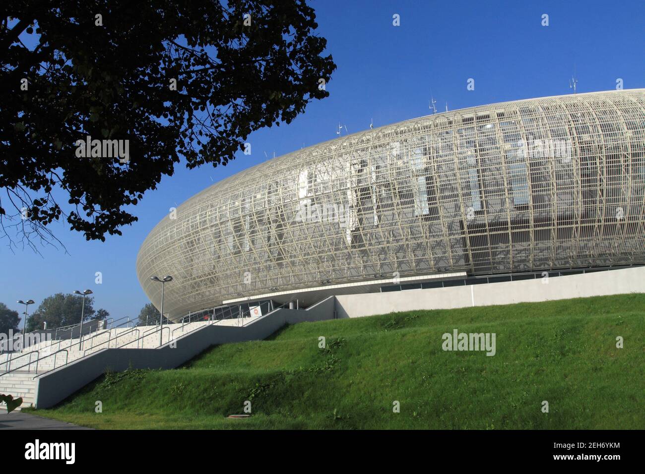 Cracovia. Cracovia. Polonia. Tauron Arena Krakow la più grande arena polivalente e sportiva al coperto in Polonia, capacità massima 25 000 persone. Foto Stock