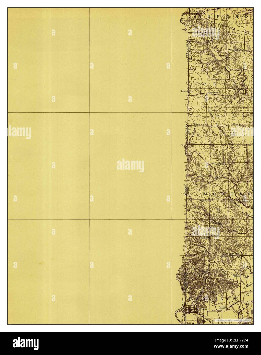Harrison, Indiana, mappa 1915, 1:48000, Stati Uniti d'America da Timeless Maps, dati U.S. Geological Survey Foto Stock