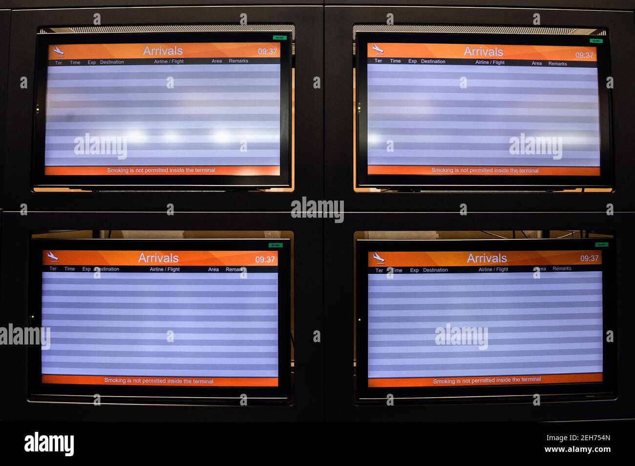 Milano, Italia. 19 Feb 2021. Aeroporto di Milano Malpensa agosto 2020. Credito solo per uso editoriale: Agenzia fotografica indipendente/Alamy Live News Foto Stock